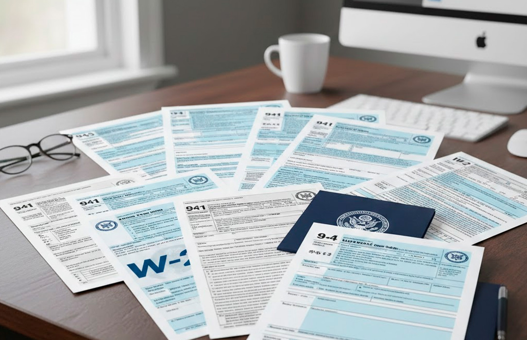 9 Essential IRS Payroll Forms Every Small Business Employer Should Know (2026 Guide)